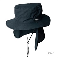 エアサマーハット【UV対策/暑さ対策/タレ付き】(ブラック)